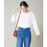 カットジャガードシアーブラウス | a.v.v【WOMEN】 | 詳細画像8 