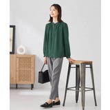 【洗える/セットアップ可】バンドカラーブラウス | a.v.v【WOMEN】 | 詳細画像32