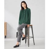 【洗える/セットアップ可】バンドカラーブラウス | a.v.v【WOMEN】 | 詳細画像36