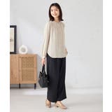 【洗える/セットアップ可】バンドカラーブラウス | a.v.v【WOMEN】 | 詳細画像6