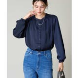 サテンギャザーブラウス | a.v.v【WOMEN】 | 詳細画像1 