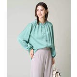サテンギャザーブラウス | a.v.v【WOMEN】 | 詳細画像2 