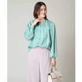 サテンギャザーブラウス | a.v.v【WOMEN】 | 詳細画像3 