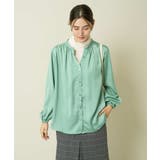 サテンギャザーブラウス | a.v.v【WOMEN】 | 詳細画像8 