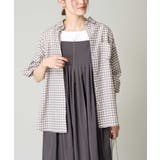 ベージュ | シアーチェックシャツ | a.v.v【WOMEN】