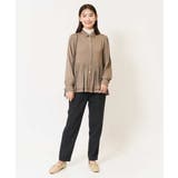 サテンウエストギャザーブラウス | a.v.v【WOMEN】 | 詳細画像12 