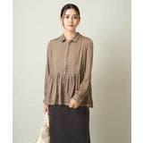 サテンウエストギャザーブラウス | a.v.v【WOMEN】 | 詳細画像2 