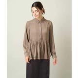 サテンウエストギャザーブラウス | a.v.v【WOMEN】 | 詳細画像21 