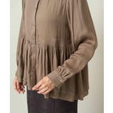 サテンウエストギャザーブラウス | a.v.v【WOMEN】 | 詳細画像25 