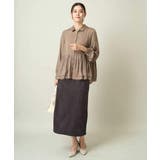 サテンウエストギャザーブラウス | a.v.v【WOMEN】 | 詳細画像7 