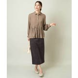 サテンウエストギャザーブラウス | a.v.v【WOMEN】 | 詳細画像8 