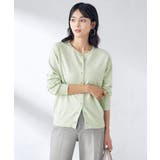 【洗える】クルーネックニットカーディガン/アンサンブル対応 | a.v.v【WOMEN】 | 詳細画像1