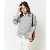 グレー | 【洗える】クルーネックニットカーディガン/アンサンブル対応 | a.v.v【WOMEN】