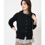 ブラック | 【洗える】クルーネックニットカーディガン/アンサンブル対応 | a.v.v【WOMEN】