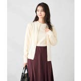 アイボリー | 【洗える】クルーネック美ラクるカーディガン | a.v.v【WOMEN】