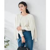 ヘアリーラメクルーネックカーディガン | a.v.v【WOMEN】 | 詳細画像11 