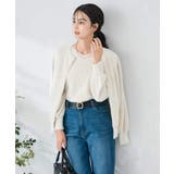 ヘアリーラメクルーネックカーディガン | a.v.v【WOMEN】 | 詳細画像12 