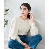 ヘアリーラメクルーネックカーディガン | a.v.v【WOMEN】 | 詳細画像13 