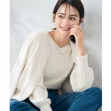 ヘアリーラメクルーネックカーディガン | a.v.v【WOMEN】 | 詳細画像15 
