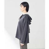 バックフレアダンボールパーカー | a.v.v【WOMEN】 | 詳細画像7
