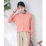 コーラルピンク | 【洗える/UVカット】クルーネックカーディガン | a.v.v【WOMEN】