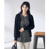 ブラック | 【洗える/UVカット】Vネックカーディガン | a.v.v【WOMEN】