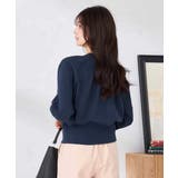 バックギャザーニットブルゾン | a.v.v【WOMEN】 | 詳細画像24 