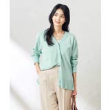 グリーン | Vネックミドル丈カーディガン | a.v.v【WOMEN】