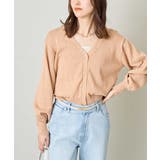 オレンジ | ショートニットカーディガン | a.v.v【WOMEN】