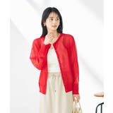 レッド | 【2WAY】シアークルーネックカーディガン | a.v.v【WOMEN】