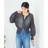 ダブルジップメッシュニットブルゾン | a.v.v【WOMEN】 | 詳細画像11