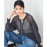 ダブルジップメッシュニットブルゾン | a.v.v【WOMEN】 | 詳細画像19