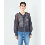 ダブルジップメッシュニットブルゾン | a.v.v【WOMEN】 | 詳細画像22