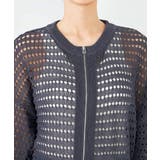 ダブルジップメッシュニットブルゾン | a.v.v【WOMEN】 | 詳細画像25