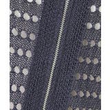 ダブルジップメッシュニットブルゾン | a.v.v【WOMEN】 | 詳細画像3