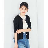 【UVカット/接触冷感】バイカラーハーフスリーブカーディガン | a.v.v【WOMEN】 | 詳細画像10