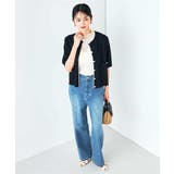 【UVカット/接触冷感】バイカラーハーフスリーブカーディガン | a.v.v【WOMEN】 | 詳細画像11