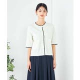 【UVカット/接触冷感】バイカラーハーフスリーブカーディガン | a.v.v【WOMEN】 | 詳細画像14