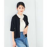 【UVカット/接触冷感】バイカラーハーフスリーブカーディガン | a.v.v【WOMEN】 | 詳細画像9