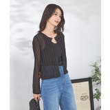 ブラック | レーシーニットカーディガン | a.v.v【WOMEN】