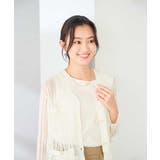 透かし柄ジャケットカーディガン | a.v.v【WOMEN】 | 詳細画像11