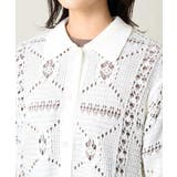 襟付きクロシェ編みカーディガン | a.v.v【WOMEN】 | 詳細画像18 