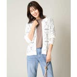 襟付きクロシェ編みカーディガン | a.v.v【WOMEN】 | 詳細画像2 