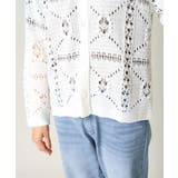 襟付きクロシェ編みカーディガン | a.v.v【WOMEN】 | 詳細画像20 