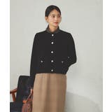 ブラック | メタルボタンニットカーディガン | a.v.v【WOMEN】