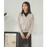 グレージュ | 【洗える】Vネック美ラクるカーディガン | a.v.v【WOMEN】