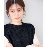前後2WAY/意匠糸ニットベスト | a.v.v【WOMEN】 | 詳細画像2 
