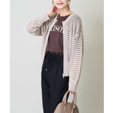 グレージュ | ラメメッシュZIPカーディガン | a.v.v【WOMEN】