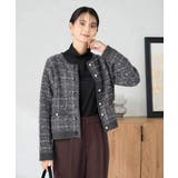 パールボタンツイードニットカーディガン | a.v.v【WOMEN】 | 詳細画像8