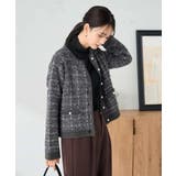 パールボタンツイードニットカーディガン | a.v.v【WOMEN】 | 詳細画像9